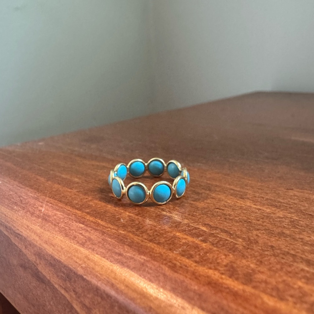 Gold and Turquoise Ring